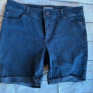 Chico's slimming Black Jean Shorts size 2